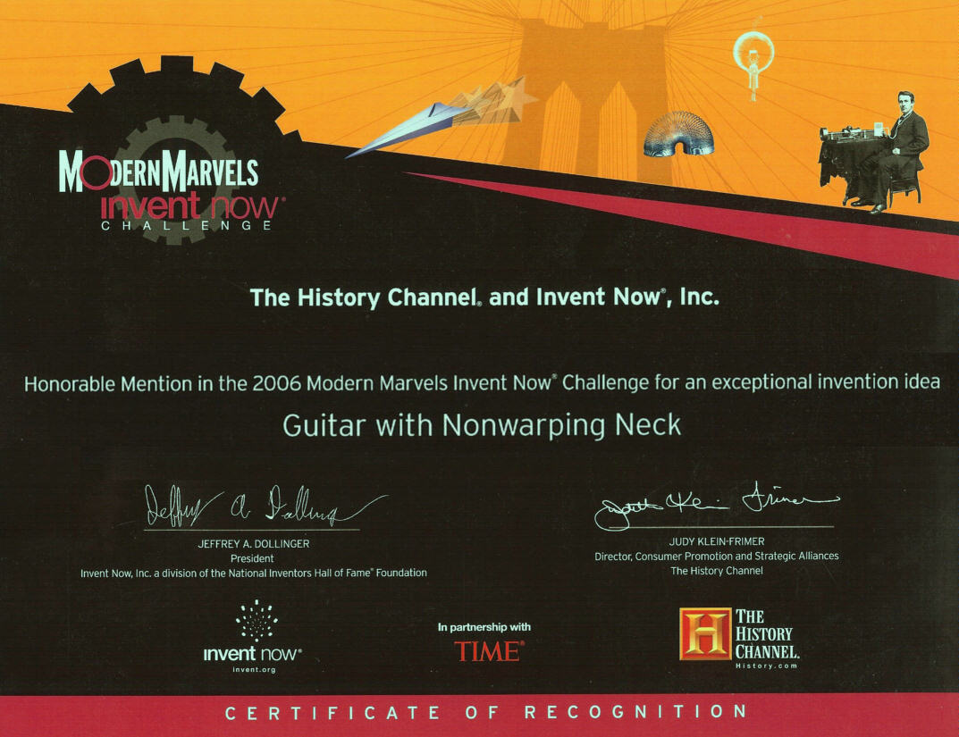 Modern Marvels Certificate
